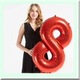 thumbnail image 3 of Ballons Numériques Jumbo Rouges - Kit de Décoration pour 84e Anniversaire pour Femmes Ou Hommes - Fournitures de Fête à l'Hélium 40 Pouces - Grand Thème Quatre-Vingts, 3 of 5