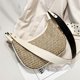 thumbnail image 4 of Bolso hobo de paja de verano con cremallera de embrague para mujer a la moda para regalo (blanco), 4 of 8