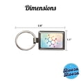 thumbnail image 3 of Serotonin Molecule Science Scientific Metal Rectangle Keychain, 3 of 7