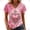 Vermilion, variant on JULMCOMO Breast Cancer Awareness Shirts for Women V Neck Breast Cancer Survivor Support Graphic Tees Short Sleeve Loose Casual T-Shirts Light pink S