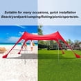 thumbnail image 3 of Carpa de Playa Refugio Solar, Toldo de Playa Con Sombra para exteriores UPF50+, Estabilidad de 4 Publicaciones, Gran Durabilidad, Carpa de Playa Emergente para, 3 of 7