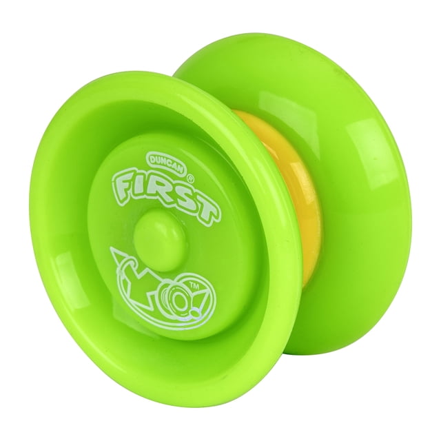YoYo Duncan Toys First Yo! El mejor juego para principiantes para niños, verde y amarillo