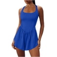 thumbnail image 1 of AherBiu Workout Jumpuits for Womens Short Tennis Rompers Summer One-Piece Outfits Exercise Gym Yoga Clothes, 1 of 6