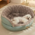 thumbnail image 4 of Self Warming Cat Bed for Indoor Cats, Round Washable Pet Bed for Puppy and Kitten with -Resistant Bottom, 19.7 Inch Cozy Small Dog Bed for Pets, 4 of 5