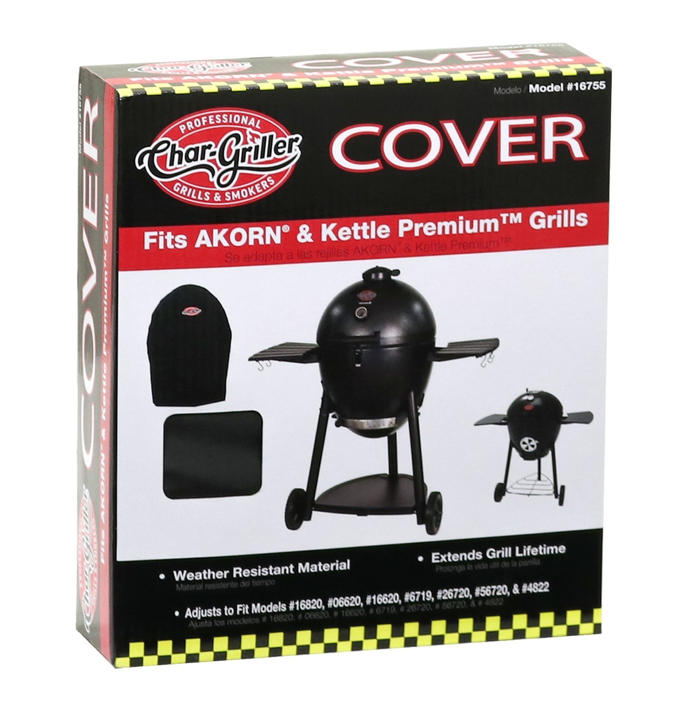 Char-Griller 6755 AKORN Grill Cover Black 