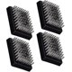 thumbnail image 1 of 4-pack grillborsthuvuden, sladdlösa, utbytbara huvuden kompatibla med de flesta grillborstar, bästa grillrengöring (4 st), 1 of 5
