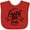Red, variant on Inktastic Cancer Awareness Faith over Fear Boys or Girls Baby Bib