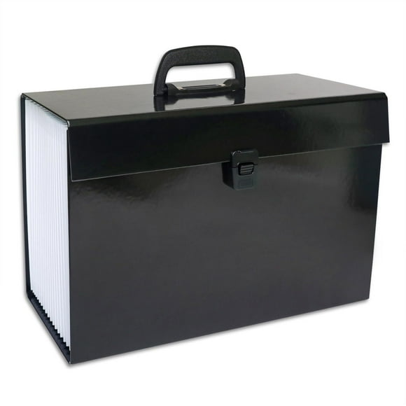 19 POCKET FILE CASE- BLACK, 19-POCKET<br>EXPANDING FILE