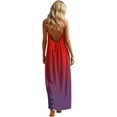 thumbnail image 6 of TKYCMSUAKI Plus Size Dresses for Women Sleeveless Halter Tank Sundress Gradient Color Beach Dress Summer Casual Maxi Dress, 6 of 8
