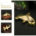 thumbnail image 5 of Brass Shark Ornament Decor Models Office Statue Desk Decoration Sea Animal Figurine, 5 of 6