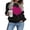 Black Rose Red, variant on ZAXARRA Womens Sweater Long Sleeve Round Neck Color Matching Heart Printed Knitwear Pullover Tops Casual Sweathirt Valentine's Day Gift for Girlfriend