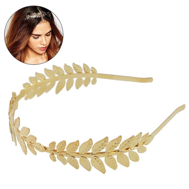 Diosa romana rama de hoja corona para el cabello nupcial vestido para la cabeza banda para la cabeza de aleación fiesta boda