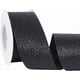 thumbnail image 1 of Cinta negra brillante de 10 yardas y 1,5 pulgadas, cinta metálica brillante de poliéster satinado, rollo a granel con carrete., 1 of 9