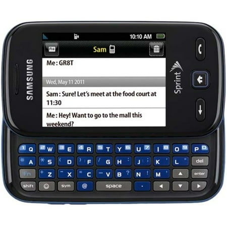 Samsung Trender Feature Phone, 2.8" LCD240 x 320, 3G, Blue