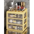 thumbnail image 1 of Caja de almacenamiento for productos de cuidado de la piel y cosméticos, tipo cajón, for dormitorio universitario, escritorio, gran capacidad, a prueba de polvo., 1 of 6
