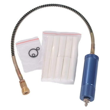 Alieon 4500Psi Pcp Hand Pump Air Filter, Pcp Air Compressor Oil Water Filter with Female Soft Hose and Male Quick Connector for High Pressure Air Compressor Pump 30Mpa Blue