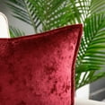 thumbnail image 5 of Phantoscope Patterned Velvet Tailored Edge Decorative Throw Pillow, 18" x 18", Red, 2 Pack, 5 of 5