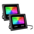 thumbnail image 1 of 2 PCS Waterproof 15W 25W Smart LED Flood Light RGB APP Control LED Floodlights Garden Party Landscape Stage Lighting ,Easy to Use, 1 of 7