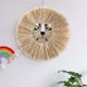 thumbnail image 4 of León de peluche tejido con barba y borla, 50 cm de diámetro, ideal para decorar la pared de la habitación infantil. F, 4 of 7