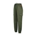 thumbnail image 3 of Seyurigaoka Men’ s Trousers Solid Color High Waist Pants with Multiple Pockets, 3 of 8