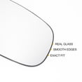 thumbnail image 4 of Reemplazo de vidrio de espejo retrovisor del lado derecho del pasajero, vidrio calefaccionado blanco con respaldo, adecuado para JAGUAR XE XF, 4 of 6