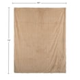 thumbnail image 6 of Lavish Home 60x70in Faux Fur Throw Blanket for Couch, Bed, or Chair (Taupe), 6 of 6