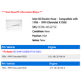 thumbnail image 2 of Inlet Oil Cooler Hose - Compatible with 1996 - 1999 Chevy K1500 1997 1998, 2 of 2
