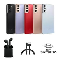Restored Samsung Galaxy S21  Plus 5G G996U (Fully Unlocked) 128GB Phantom Black w/ Wireless Earbuds (Refurbished)