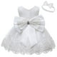 thumbnail image 1 of Vestido LZH para Niña Pequeña Princesa con Flor y Lazo Grande Blanco 6M, 1 of 8