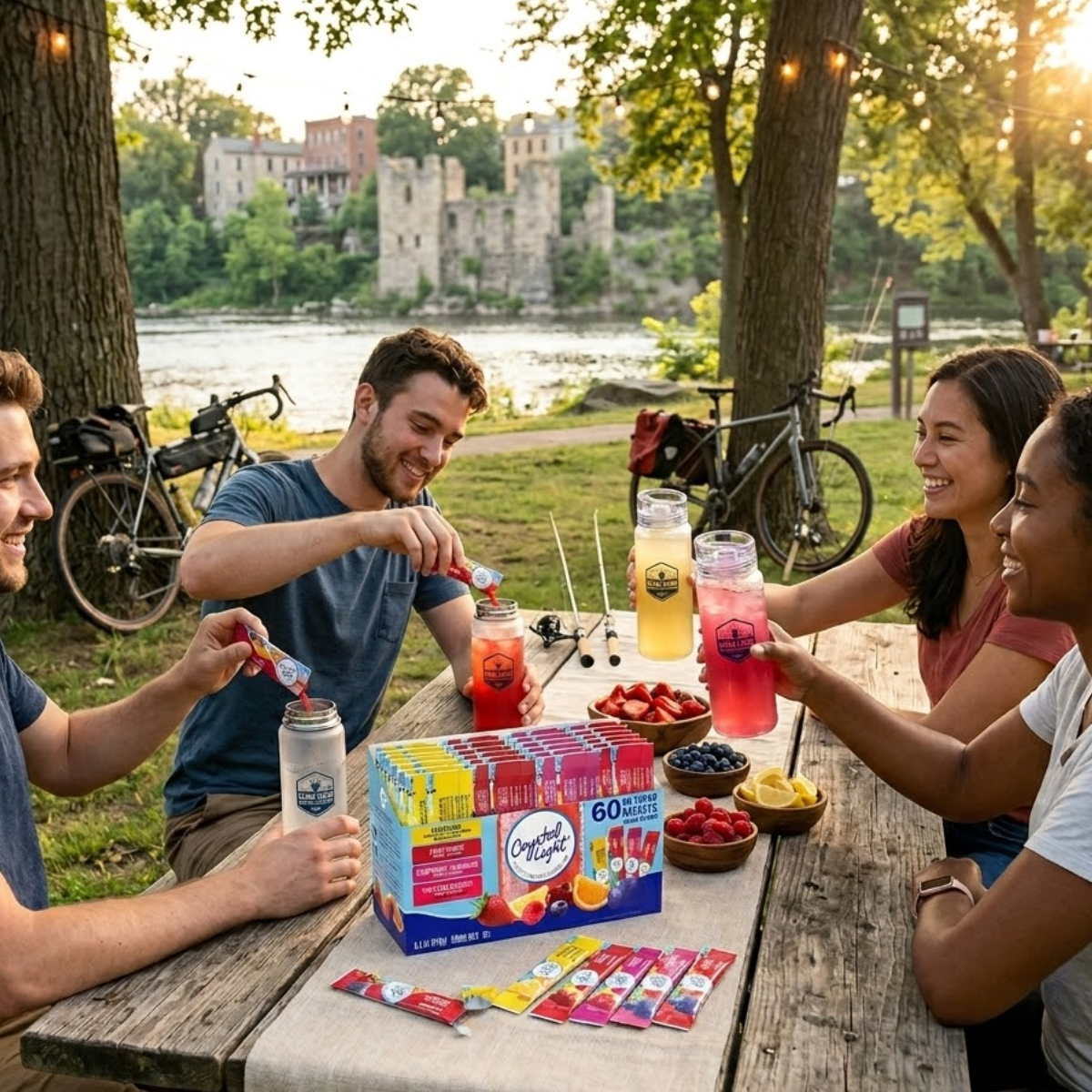 2pk Crystal Light Zero Sugar Drink Mix Variety Pack (120 Packets), Wild Strawberry, Fruit Punch, Raspberry Lemonade, Lemonade