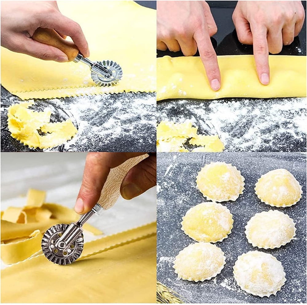 Adjustable Two Wheel Pasta or Pastry Cutter with Straight edge – Italian  Cookshop Ltd