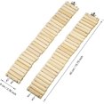 thumbnail image 2 of Puente con escalera de madera para mascotas, 2 piezas, puente de moluscos, juguete, jaula flexible, hábitat, juguete para hámster, 2 of 5