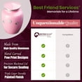 thumbnail image 3 of Ottillie Paws Series Pet Cremation Urn - X-Large, Ardent Pink Painted Finish/Horizontal Pewter Paws, 3 of 4