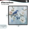 thumbnail image 4 of Stupell Industries Shabby Chic Blue Bird Tranquility Black Framed Giclee Art, 12 x 12, by Nan, 4 of 8