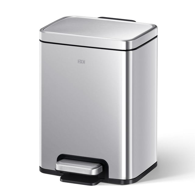 Bote de basura EKO Madison Acero Inoxidable 6 L Con tapa y pedal EK9361MT-6L