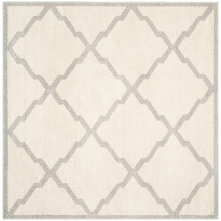 Safavieh AMHERST  BEIGE / LIGHT GREY  7  X 7  Square  Area Rug  AMT421E-7SQ AMHERST  BEIGE / LIGHT GREY  7  X 7  Square  Area Rug  AMT421E-7SQ Coordinate indoor and outdoor living spaces with fashion-right Amherst all-weather rugs by Safavieh. Power loomed of long-wearing polypropylene  beautiful cut pile Amherst rugs stand up to tough outdoor conditions with the aesthetics of indoor rugs. - Backing: No Backing - Size: 7  X 7  Square - Weight: 21 - Construction: Power Loomed - Pile Height: 0.39 - Color: BEIGE / LIGHT GREY - Shape: Square - Fiber/Finish: 67% Polypropylene 18% Fibrillated Polypropylene 8% Latex 7% Poly-cotton(warp)