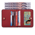 thumbnail image 3 of artera Mujer Pequeño, Tarjetero De Cuero Con Rfid Bloquea Xtellar Rojo, 3 of 3