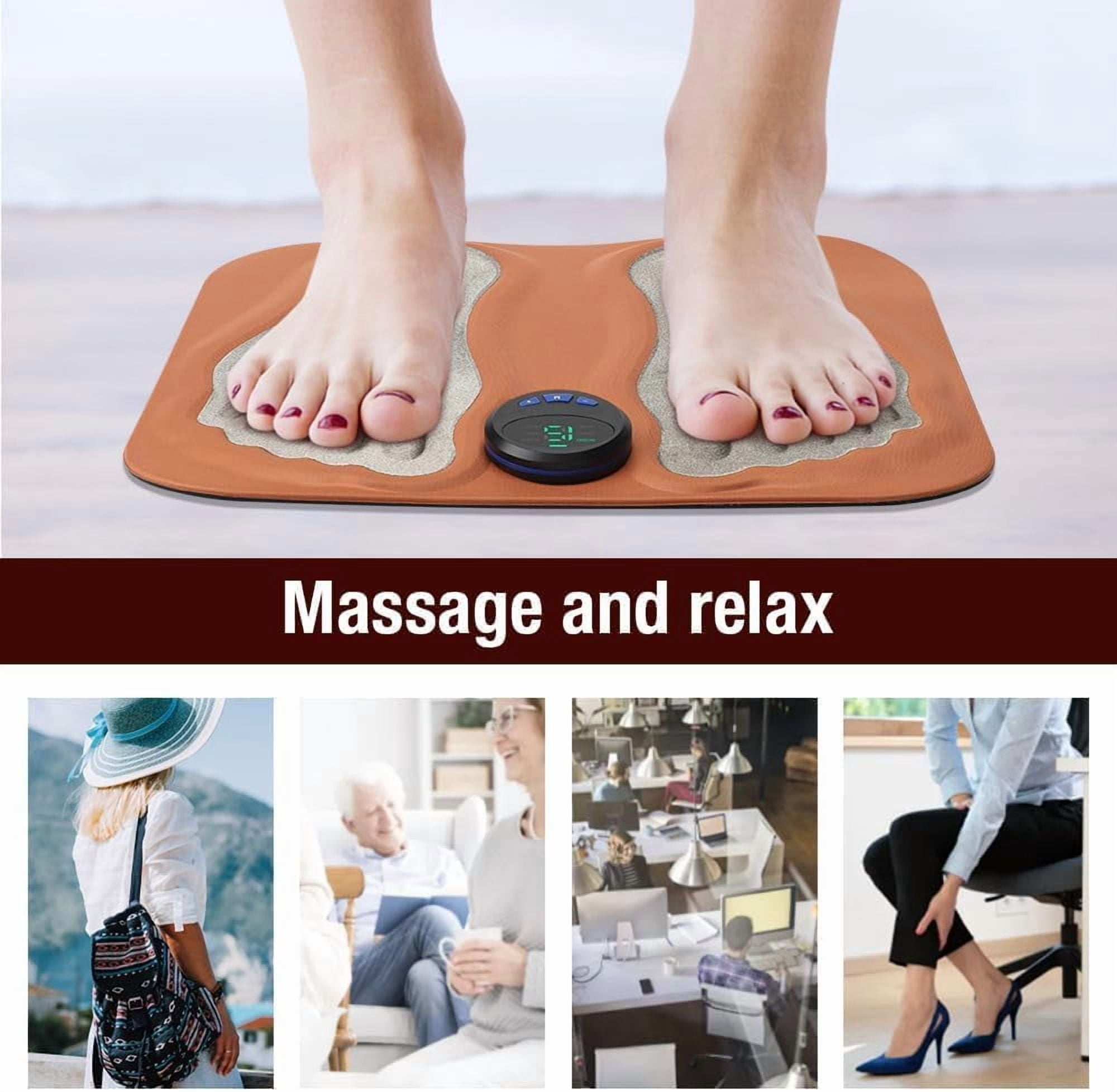 ABCISI Foot Massager for Neuropathy, Portable Foot Stimulator, Massager for Neuropathy, Circulation and Feet Pain Relief, Leg Massager for Foot Health, FSA/HSA Eligible
