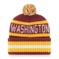 thumbnail image 2 of Men's '47  Burgundy Washington Commanders Bering Cuffed Knit Hat with Pom, 2 of 2