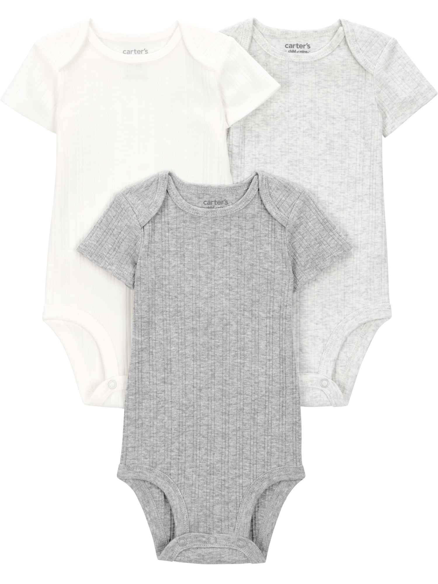 Carter's Child of Mine Baby Bodysuits, 6-Pack, Sizes Preemie-24 Months