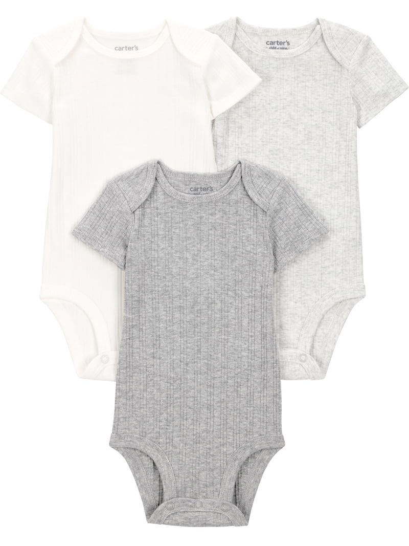Carter's Child of Mine Baby Bodysuits, 6-Pack, Sizes Preemie-24