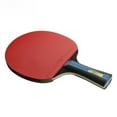 thumbnail image 3 of HuiSheng 4-Star Table Tennis Racket for Beginners - Short Handle Shakehand Grip, Double-Sided Rubber, Original Carry Case Included - Durable, Portable Ping Pong Paddle with Balanced Power & Control, 3 of 6