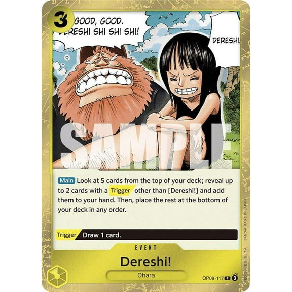 One Piece Emperors in the New World Rare Dereshi! OP09-117