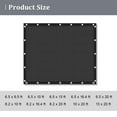 thumbnail image 2 of LUVCMFT 90% Sun Shade Cloth, 6.5x16.4ft Durable Mesh Net with Reinforced Grommets, Garden Sun Shade Netting with Edge for Greenhouse, Plant, Pergola, and Backyard Patio, Black, 2 of 8