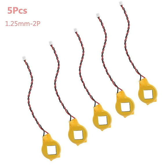 Cr2032 2032 Battery Wire 2 Pin Laptop Motherboard Bios Cmos Battery With Wire Disassemble Battery With Adhesive Glue -Bomveson