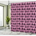 thumbnail image 4 of Ambesonne Fashion Shower Curtain, Cocktail Dresses Ball Gowns, 69"Wx84"L, Pink Dark Chestnut Brown, 4 of 4