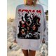 thumbnail image 1 of Sudadera informal sin capucha de manga larga con diseño de grito de Halloween para mujer, chaqueta con cuello redondo para Otoño e Invierno, 1 of 3
