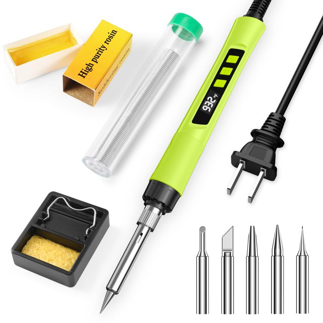 Kit de soldador Crtsweker 190W 110V con control de temperatura