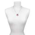 thumbnail image 3 of Delight Jewelry Silvertone Small Red Megaphone Gymnastics Mom Ring Charm Necklace, 18", 3 of 4