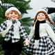 thumbnail image 5 of 2 piezas de muñecos de duende navideño para decoración del hogar, árbol de Navidad, adornos colgantes, elfos, precioso juguete para Año Nuevo, Navidad Natal, 5 of 5